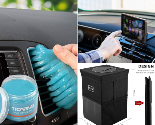 Car essentials cover photo collage