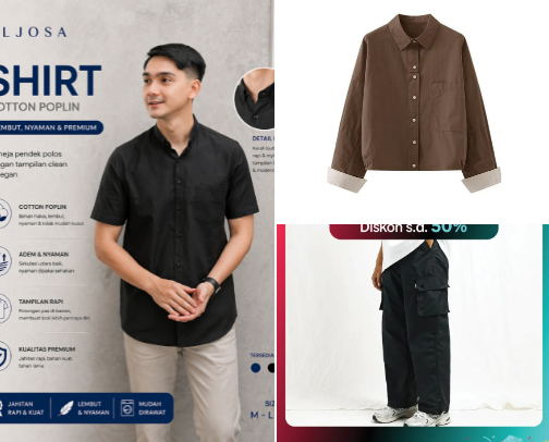 Man Outfit cover photo collage