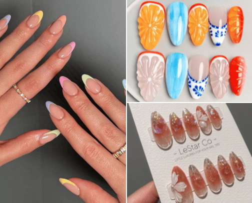 Spring Nails cover photo collage