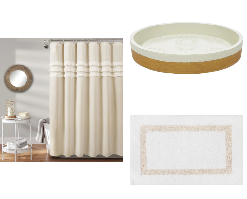 Neutral bathroom cover photo collage