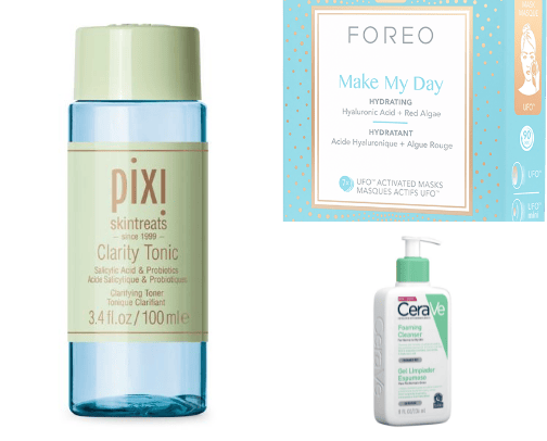 skincare faves cover photo collage