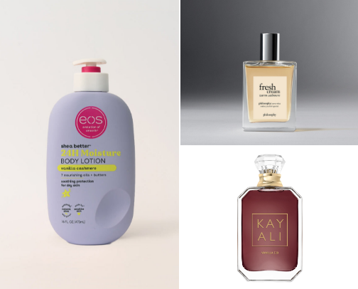 “You smell so good” Routine Smell good essentials🥥🍓🍰🍦☕️🍯 cover photo collage