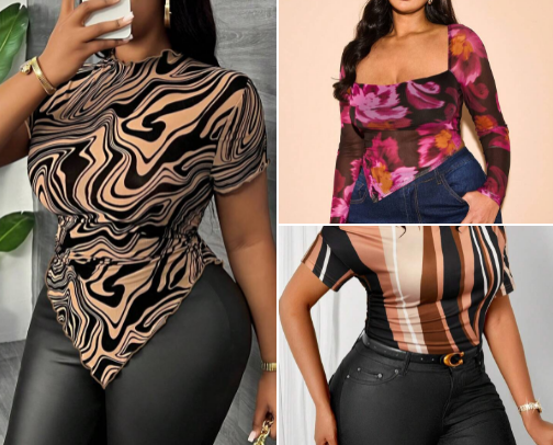 Cute comfortable tops for plus size women and ladies ❤️🫢 cover photo collage