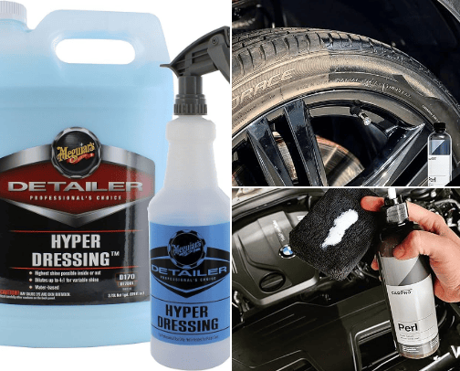 Trim & Tire Dressings All in One cover photo collage