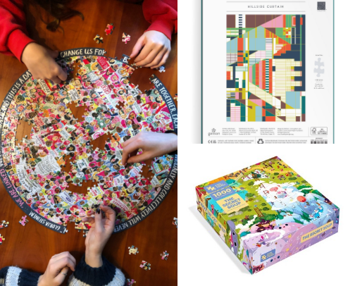 Puzzle Time: From Calm Mornings to Cozy Nights cover photo collage