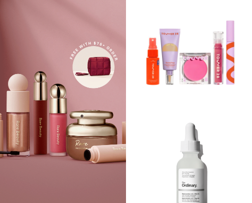 Teen skin care and makeup cover photo collage