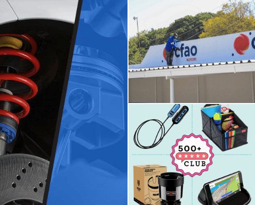 Car  spare parts cover photo collage