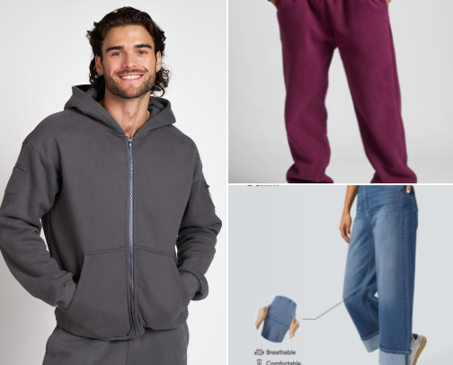 Clothing Faves cover photo collage