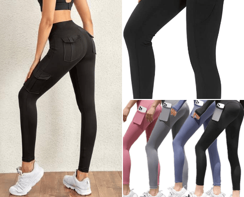 Leggings with Pockets are Life! cover photo collage