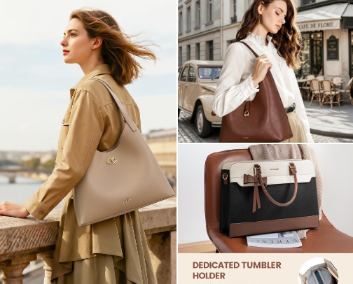 The Ultimate Everyday Shoulder Bags cover photo collage
