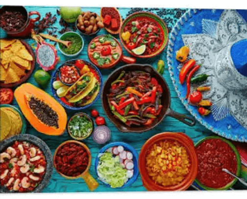 Food/Comida cover photo collage