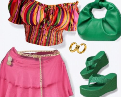 This Bright Summer Outfit Is a Whole Look! cover photo collage