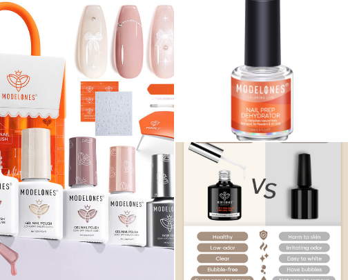 Gelx Nails cover photo collage