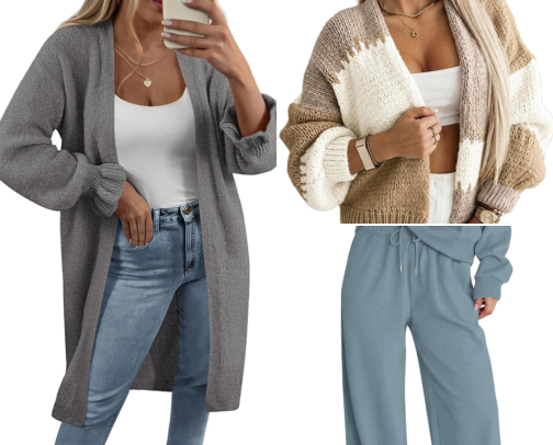 Cozy girl work from home essentials cover photo collage