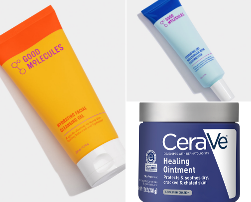 Skin care cover photo collage
