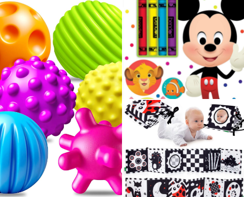 The Smart Start Toy List for Infants & Toddlers cover photo collage