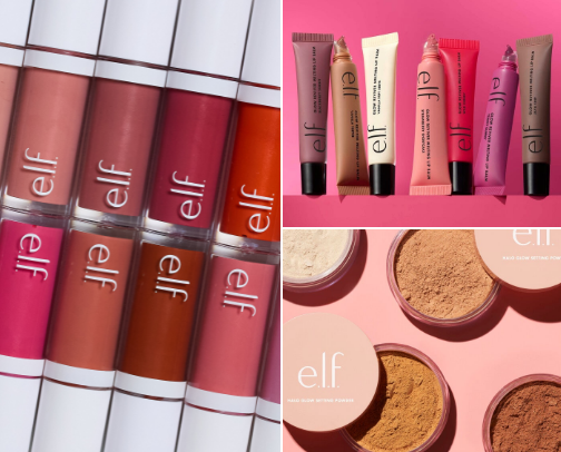 elf makeup: a glow getting guide for a full face all under $13! cover photo collage