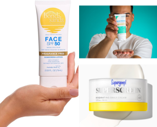 Best Sunscreens - Dry Skin cover photo collage