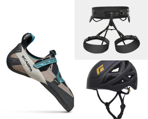 Climbing Gear cover photo collage