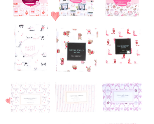 Valentines Beddings from T.J. Maxx cover photo collage