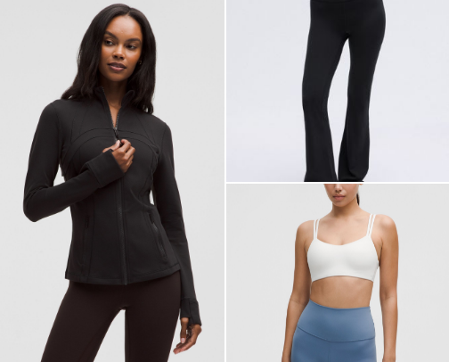 gym/pilates clothes cover photo collage