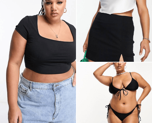 Plus size fashion up to size AU/UK 30 cover photo collage
