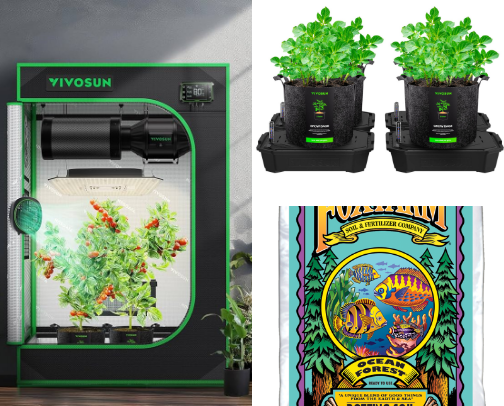 indoor growing supplies for your garden cover photo collage