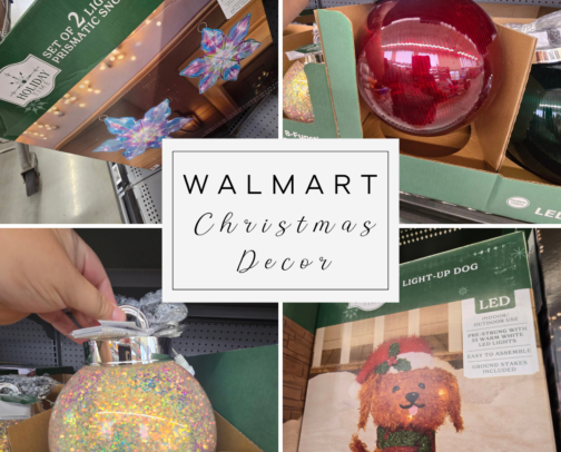 Walmart Christmas Decor cover photo collage