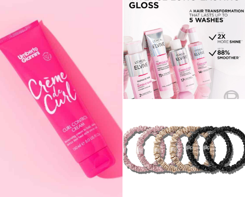 No gatekeep for the most gorgeous hair!! cover photo collage