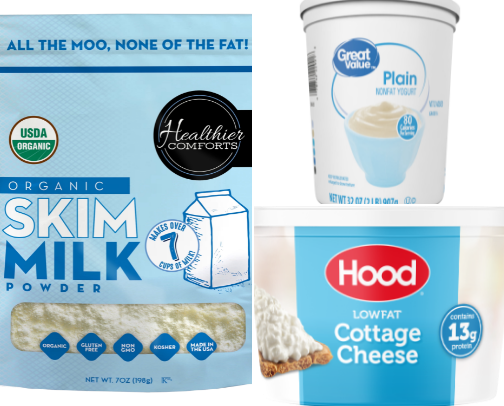Low-Fat Diet Products cover photo collage