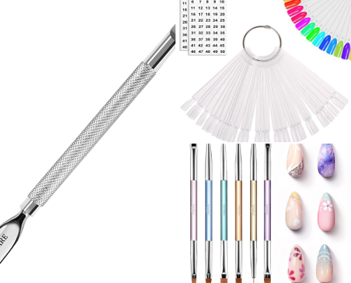 Nail necessities cover photo collage