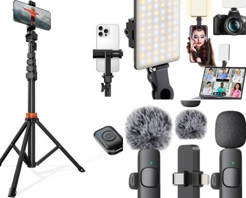 Affordable Tools for Beginner Content Creators cover photo collage