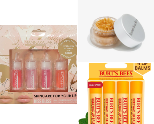 Top lip care products cover photo collage