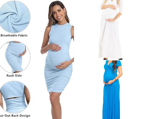 Do you have a hard time finding pretty maternity clothes? These are our must haves from Amazon. cover photo collage