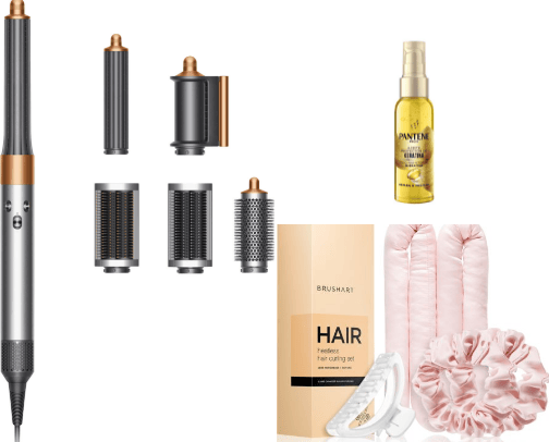 Hair cover photo collage