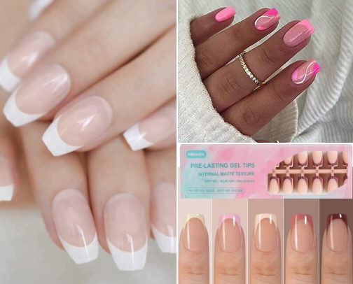 My French Tip Obsession: 11 Fresh Twists That Make My Nails Look Expensive (Even When My Coffee Isn’t) ☕💅 cover photo collage