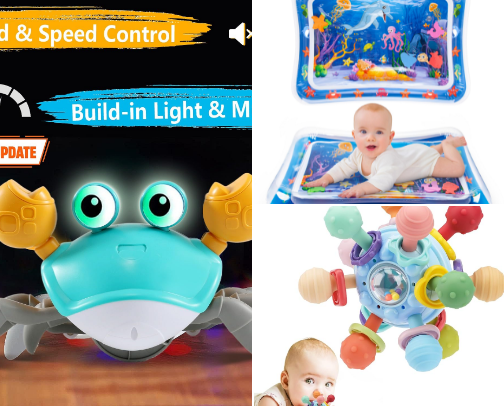 toys for babies 🧸 cover photo collage