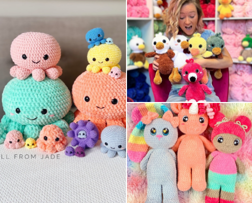 Crochet and knit cover photo collage