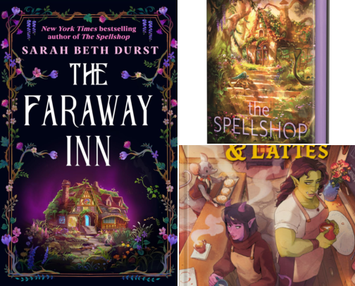 Save & Read - The Faraway Inn Cozy Fantasy Companion Reads and Gifts cover photo collage