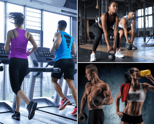 Gym & Personal Fitness Items For Men/Women cover photo collage