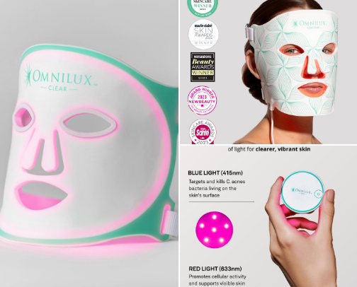Facial Anti-aging technology cover photo collage