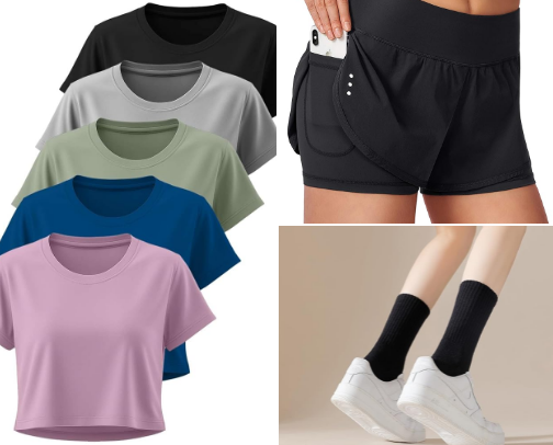 Amazon Fitness Wear Worth the Workout cover photo collage