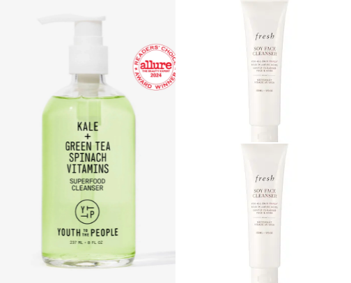 cleansers for face cover photo collage
