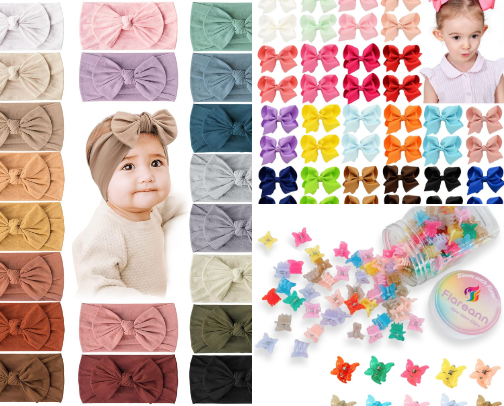 Baby Girl Hair Accessories 🎀 cover photo collage