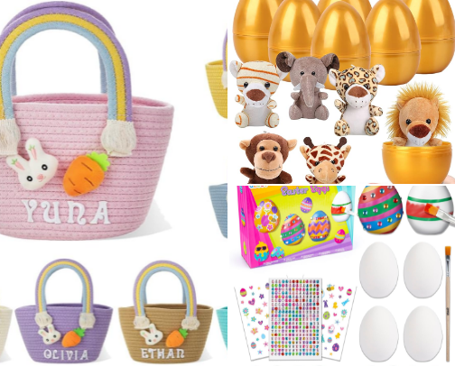 Easter basket fillers for your kids cover photo collage