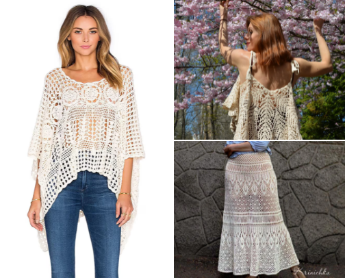 Curated one of a kind crochet outfits for the beach and beyond. cover photo collage