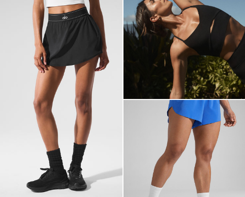 Athletic clothing cover photo collage