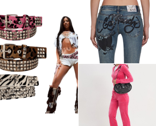 y2k/2000s affordable clothes cover photo collage
