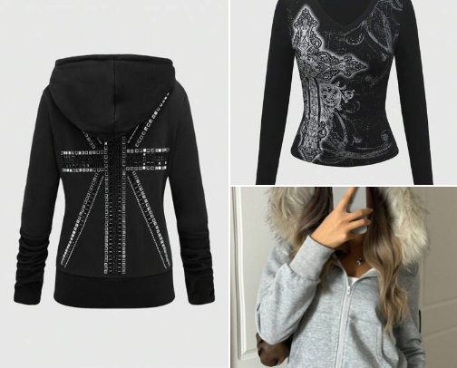 y2k/2000s affordable clothes cover photo collage
