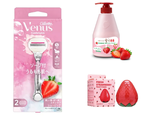 Best products to smell like strawberries 🍓 cover photo collage
